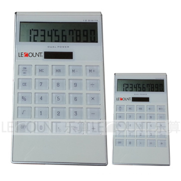 Calculatrice de bureau en forme de L à double connecteur conçue avec nouveauté (LC298)